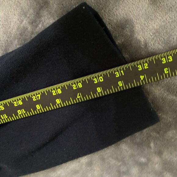 Talbots Women's Blazer Jacket Large Navy Blue Wool Blend Three Button Workwear - Picture 9 of 15